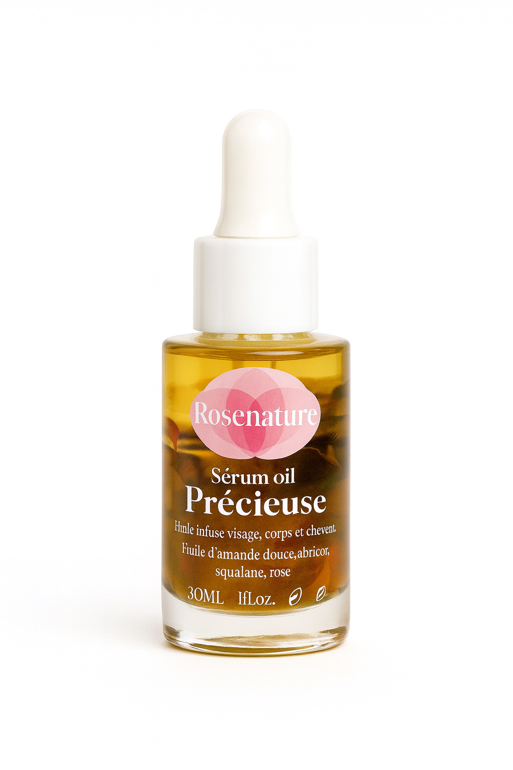 Huile précieuse infusée à la rose & calendula –